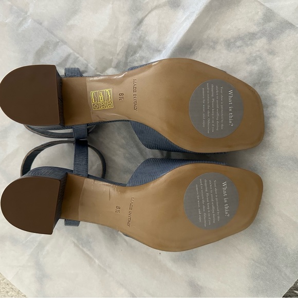 🌻 Everlane Embossed Leather Block Heel - Picture 5 of 6